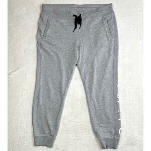 Calvin Klein Performance Mens Heather Gray Logo Jogger Sweatpants Drawstring 536